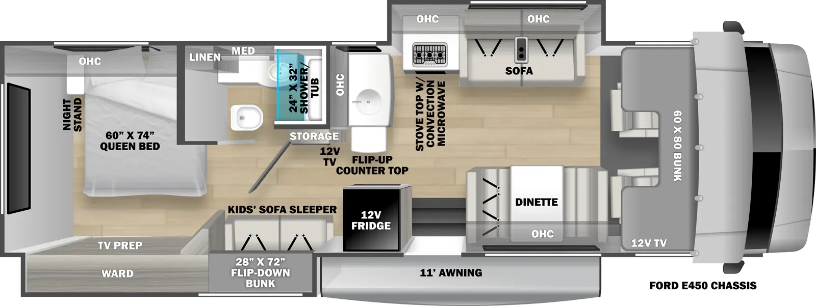 Forester Le 3251DSLE Floorplan